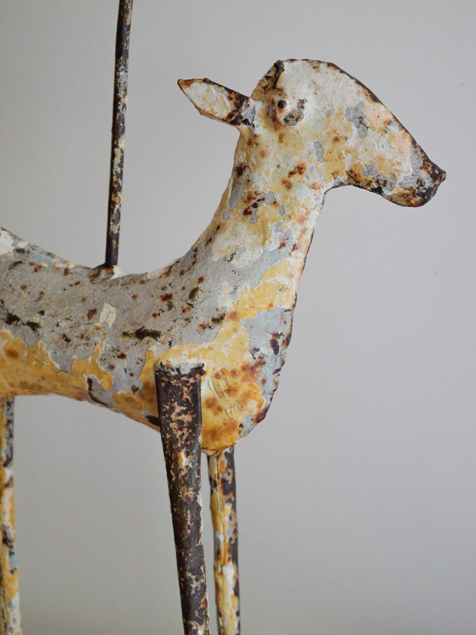 Vintage Metal Deer Candle Holder