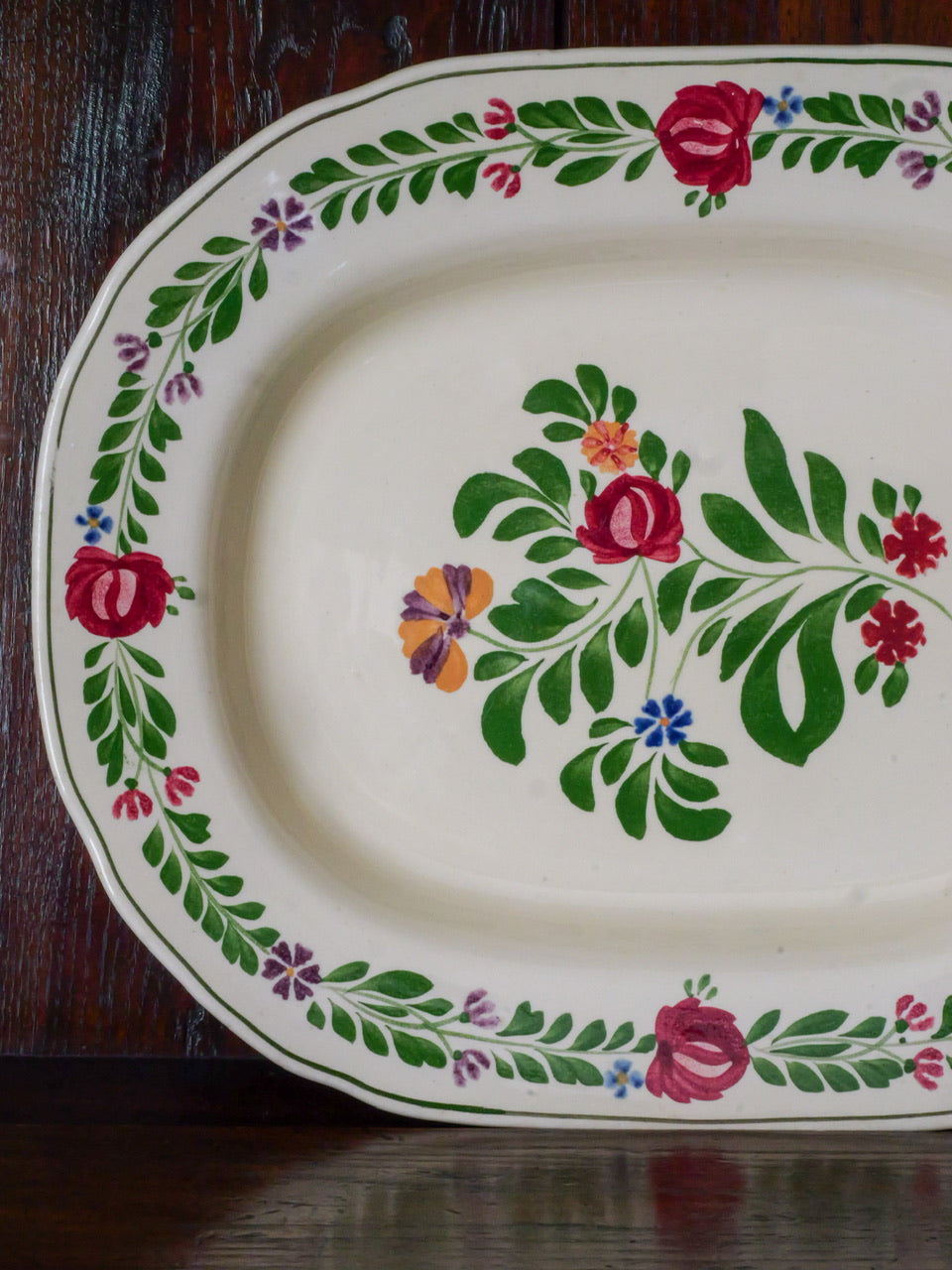 Vintage Hand Painted Platter #3