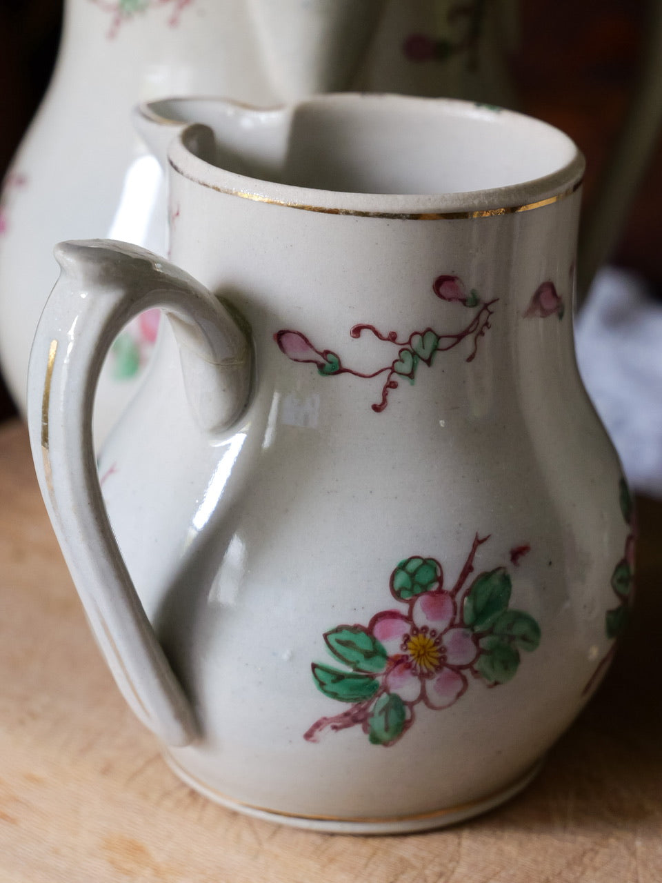 Vintage French Floral Jugs - Set of 3