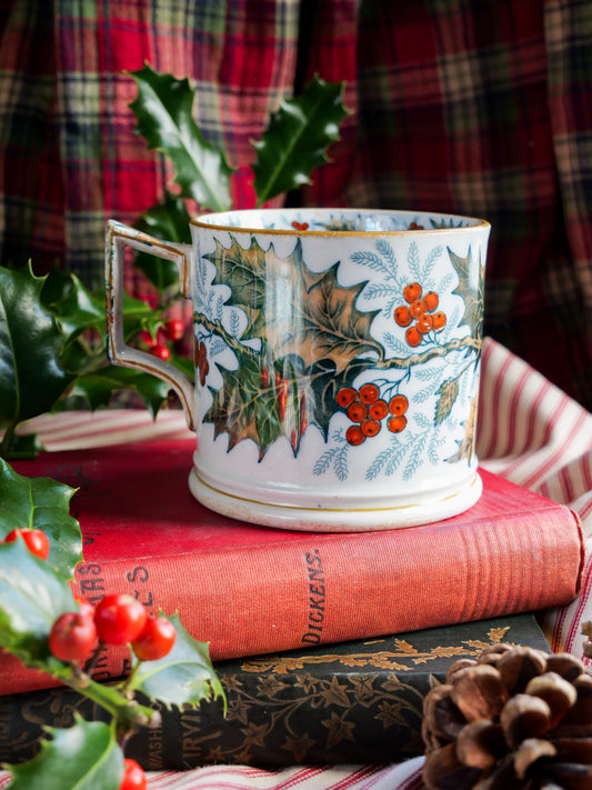 19th Century Davenport ‘Holly’ Lustre Mug