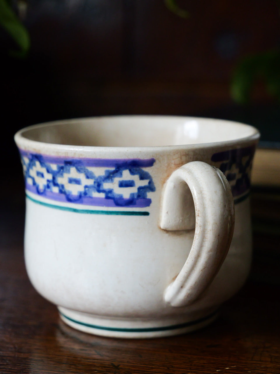 Vintage Pair of Hand-painted Cups