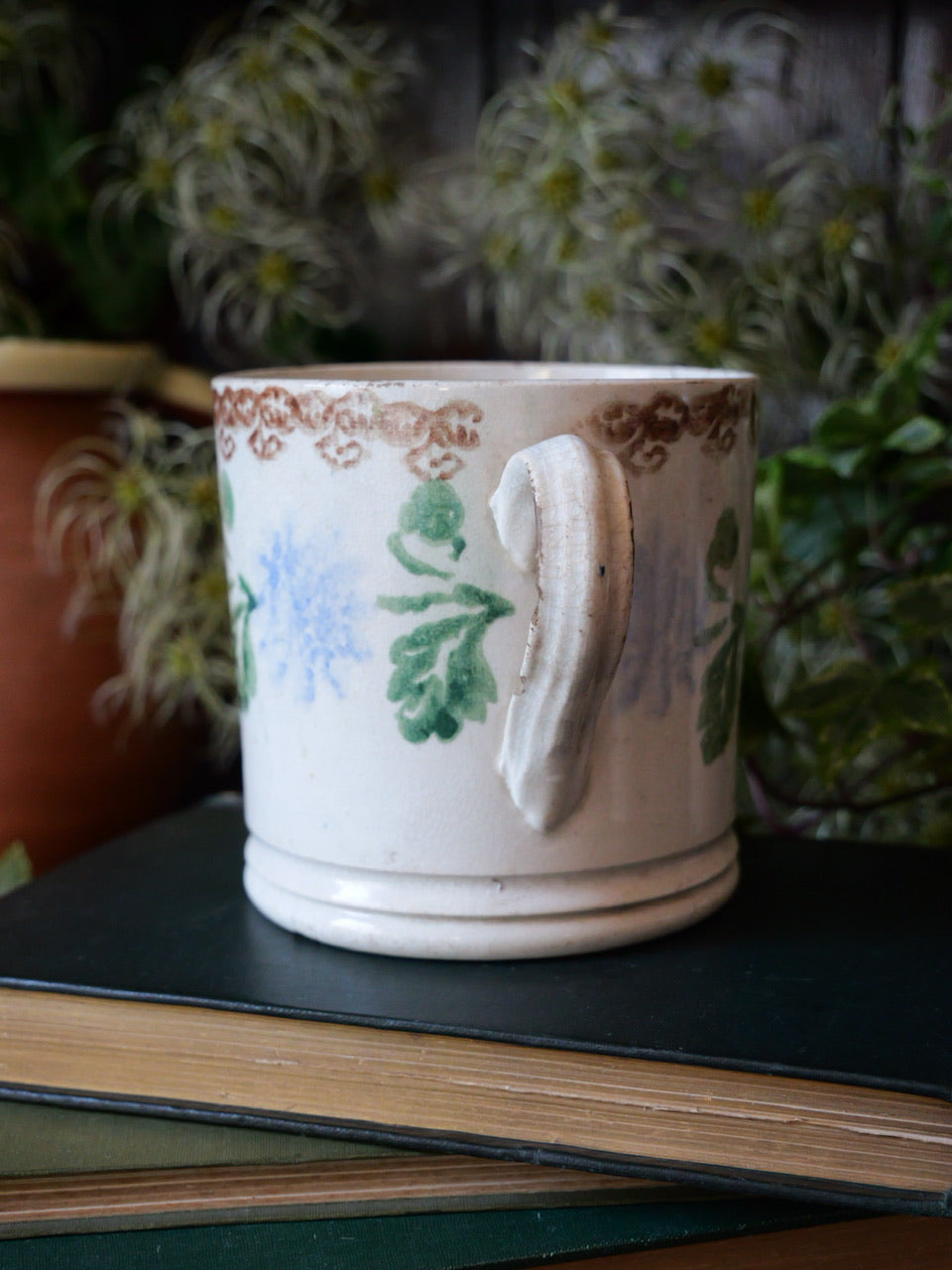 Antique Spongeware Mug #1
