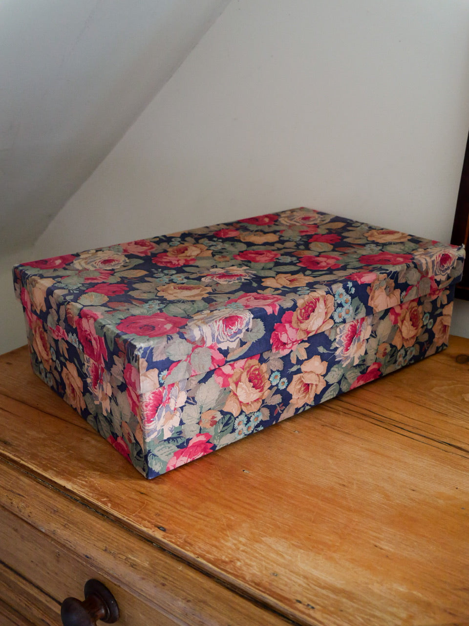 Vintage Fabric Covered Box