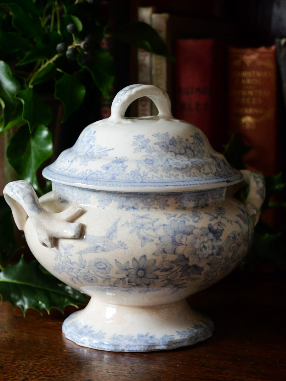 Antique Asiatic Pheasant Sauce Tureens (Set of Two)