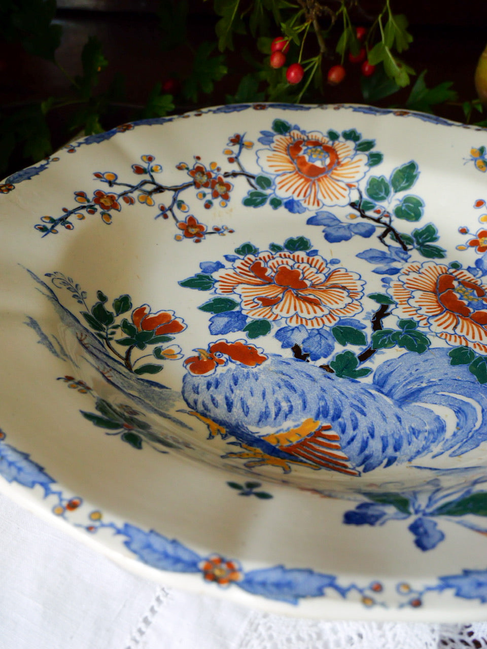 Vintage French Faience Cockerel Dish