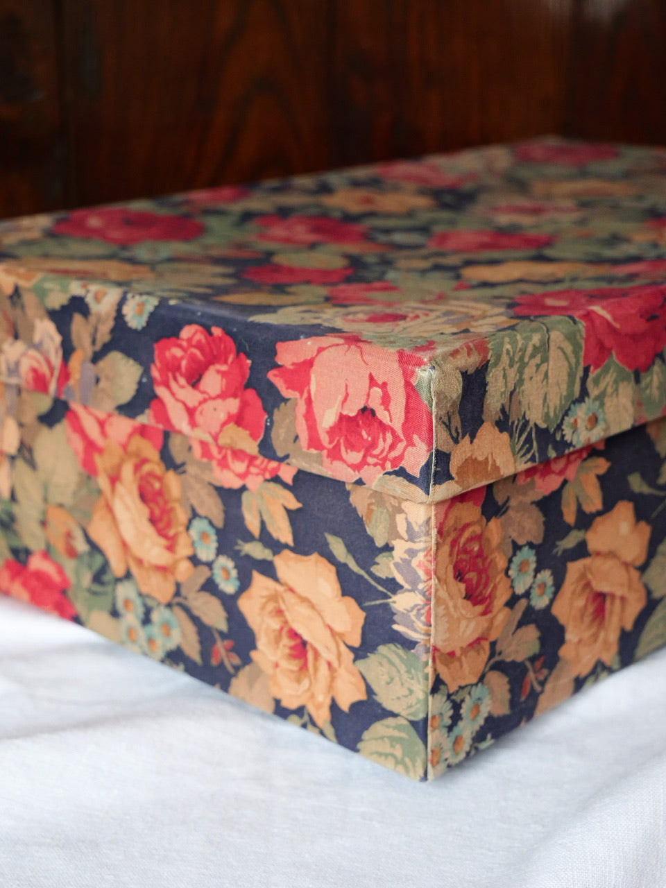 Vintage Fabric Covered Box