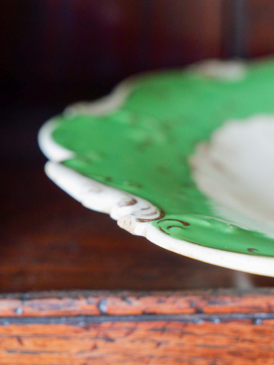 Antique Floral Plate