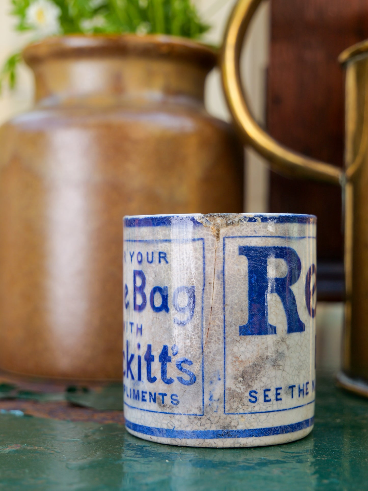 Antique Reckitt’s Advertising Pot