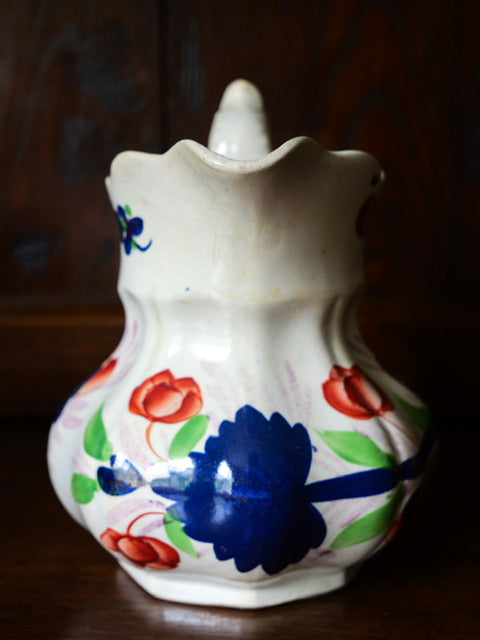 Antique Gaudy Welsh Pouch Jug