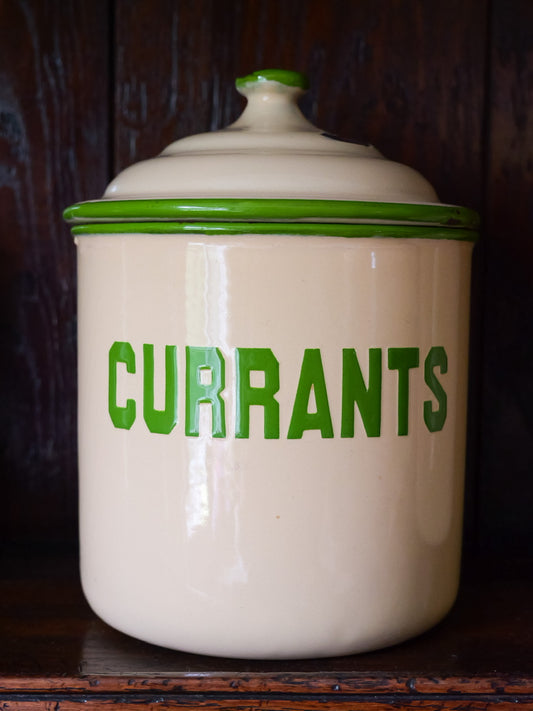 Vintage Enamel ‘Currants’ Container