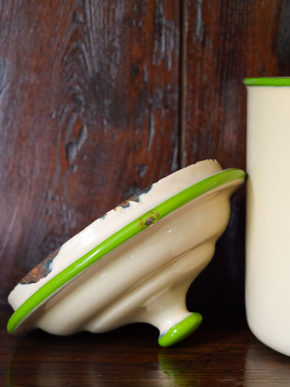 Vintage Enamel ‘Raisins’ Container