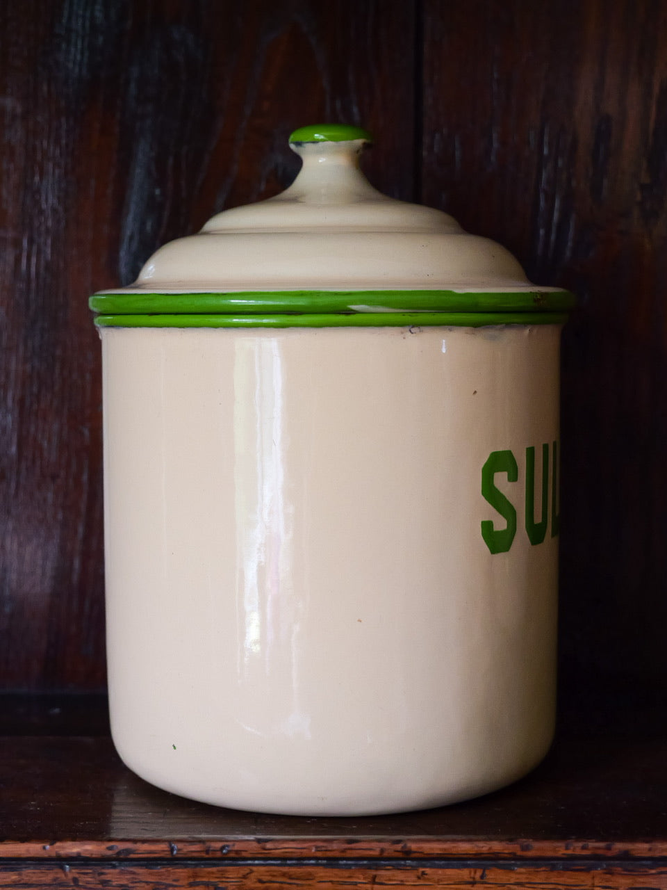 Vintage Enamel ‘Sultanas’ Container