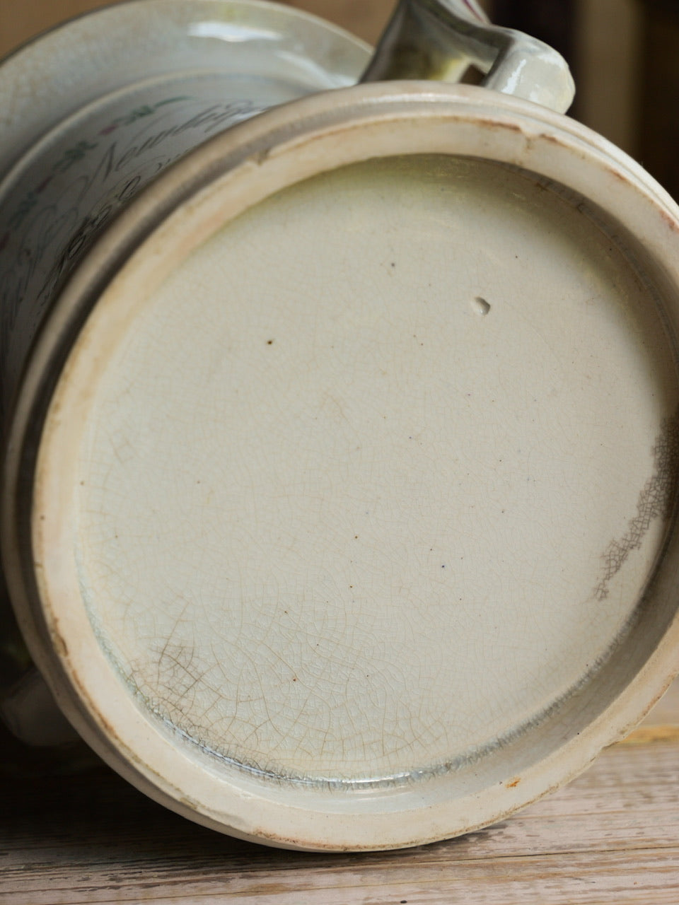 Large 19th Century Inscribed Hand Painted Loving Cup