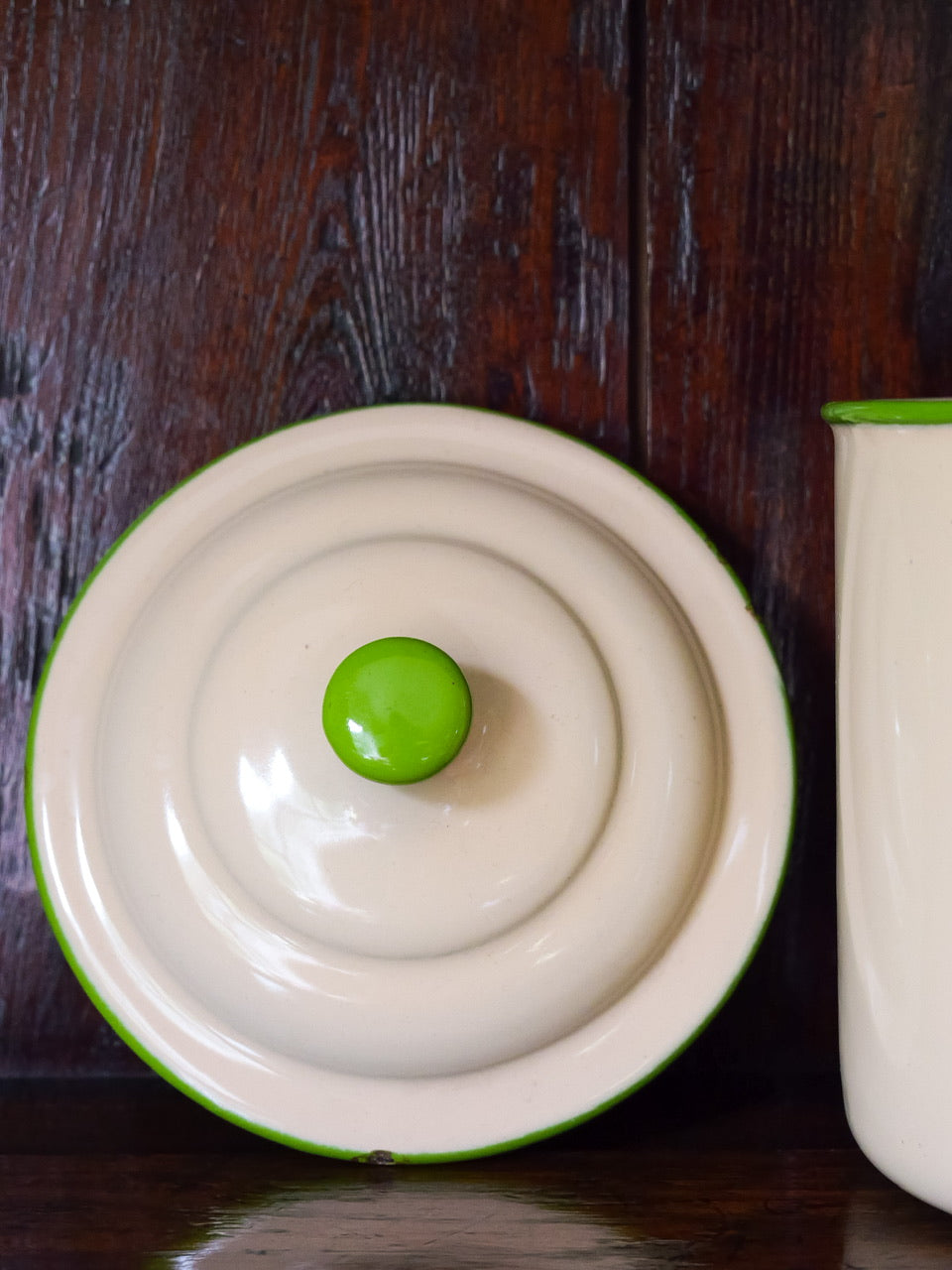 Vintage Enamel ‘Raisins’ Container