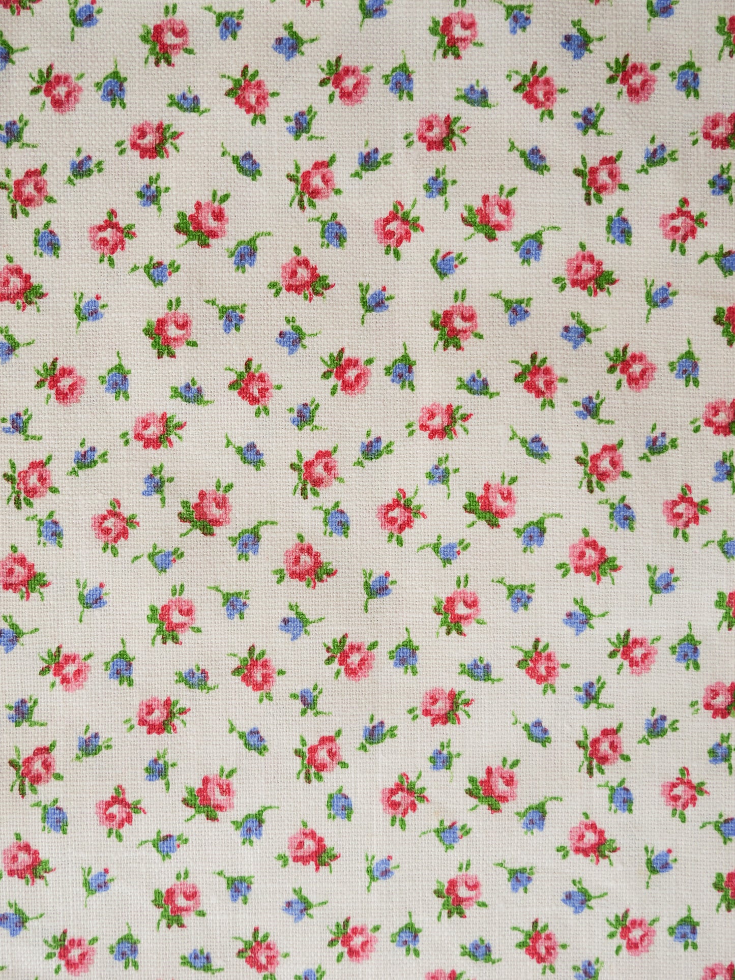 REMNANT - Vintage French Ditsy Rose Cotton
