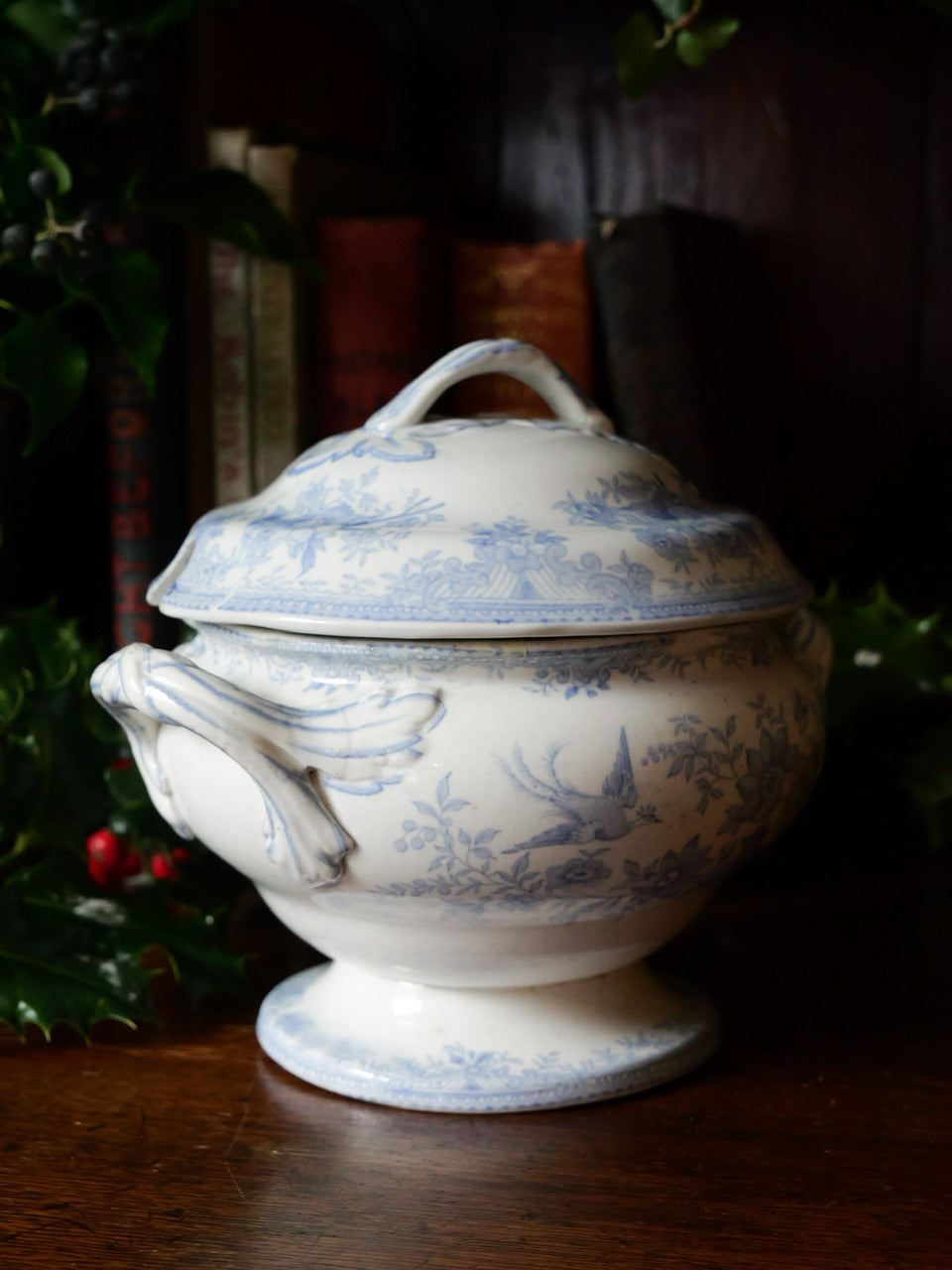 Antique Asiatic Pheasant Sauce Tureens (Set of Two)