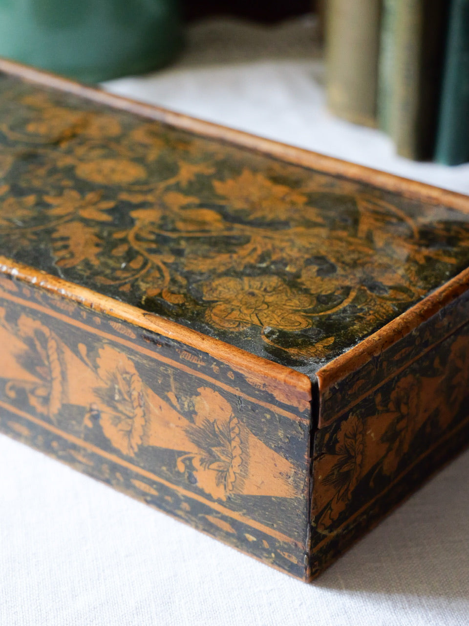 Antique Regency Penwork Box