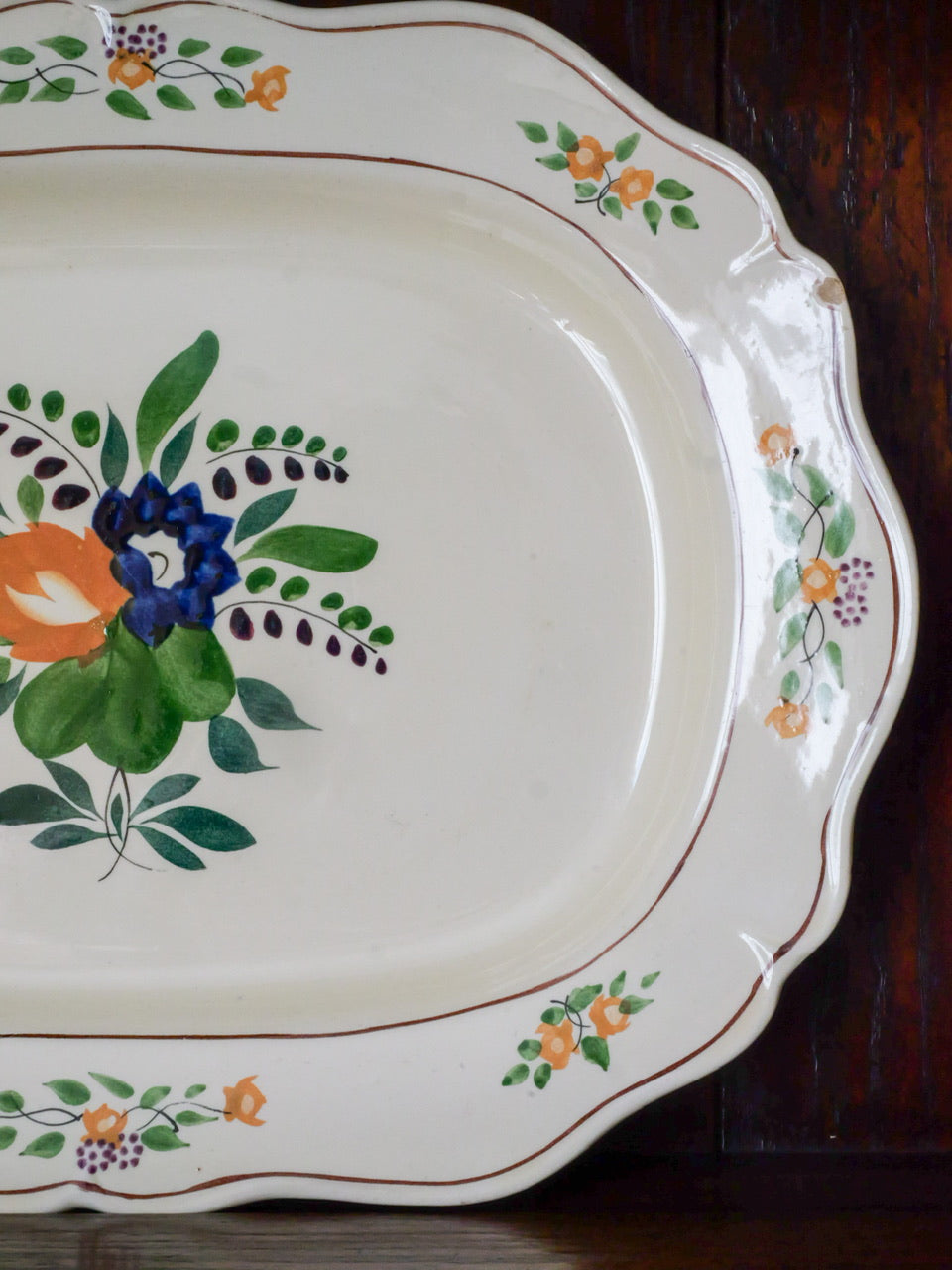 Vintage Hand Painted Platter #2