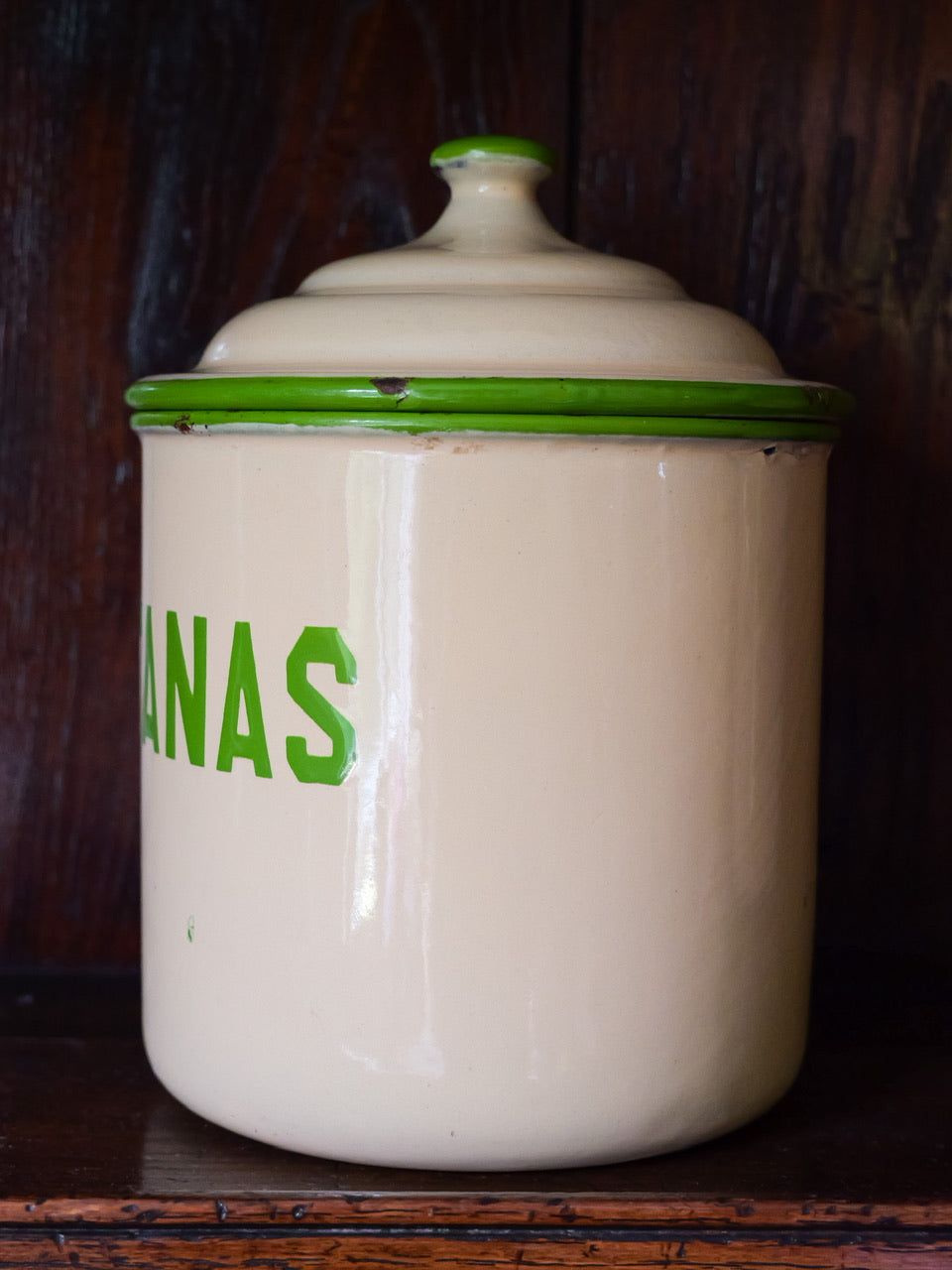 Vintage Enamel ‘Sultanas’ Container