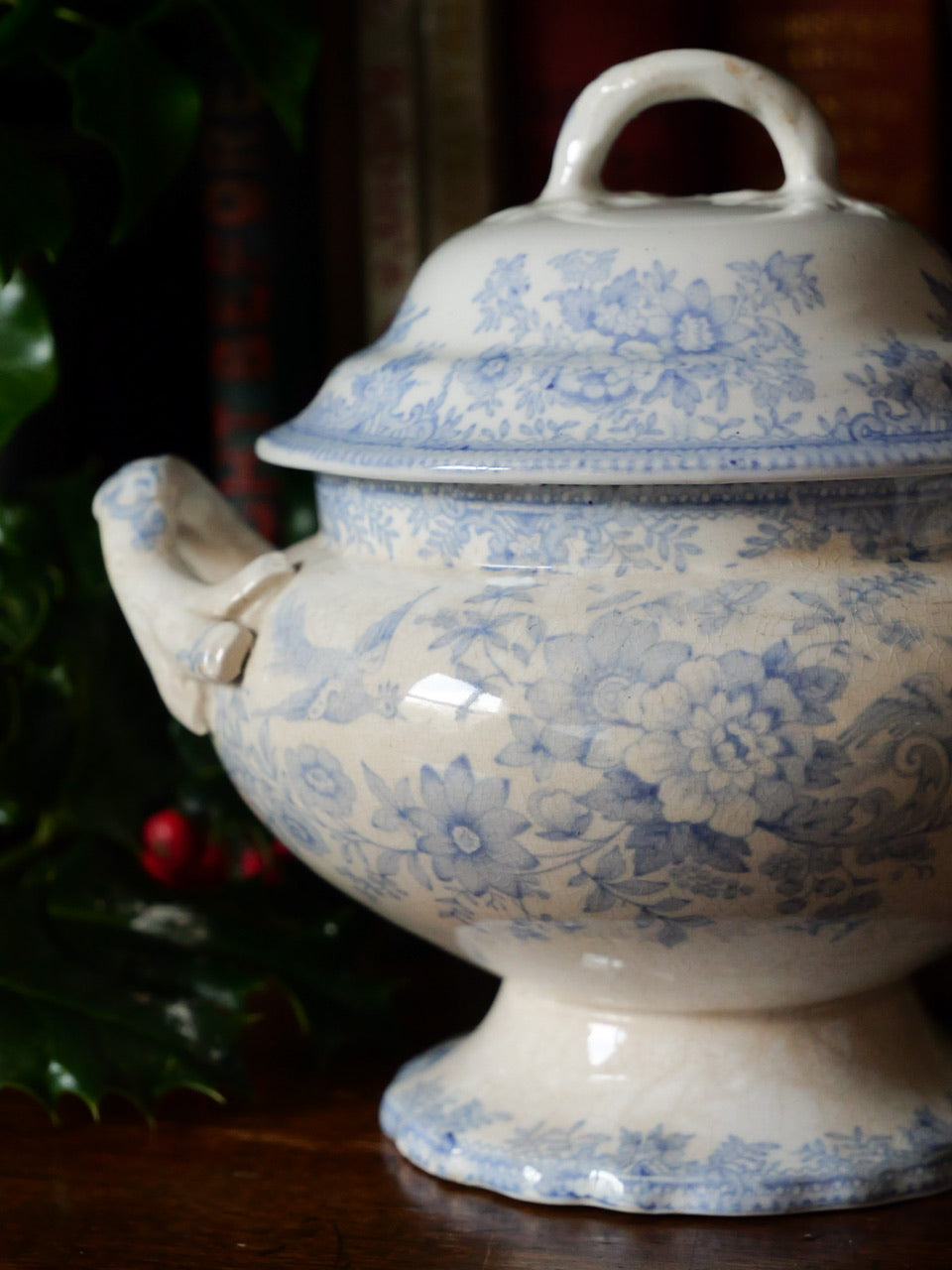 Antique Asiatic Pheasant Sauce Tureens (Set of Two)