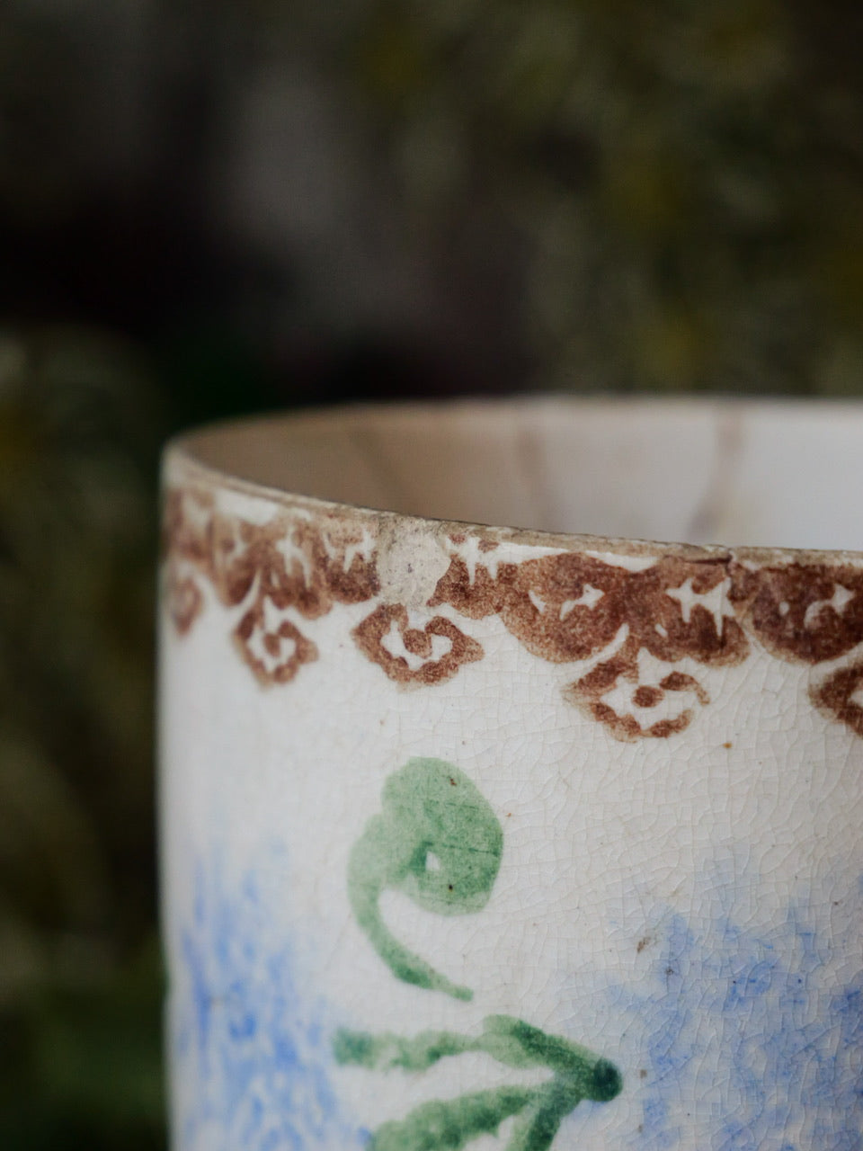 Antique Spongeware Mug #1
