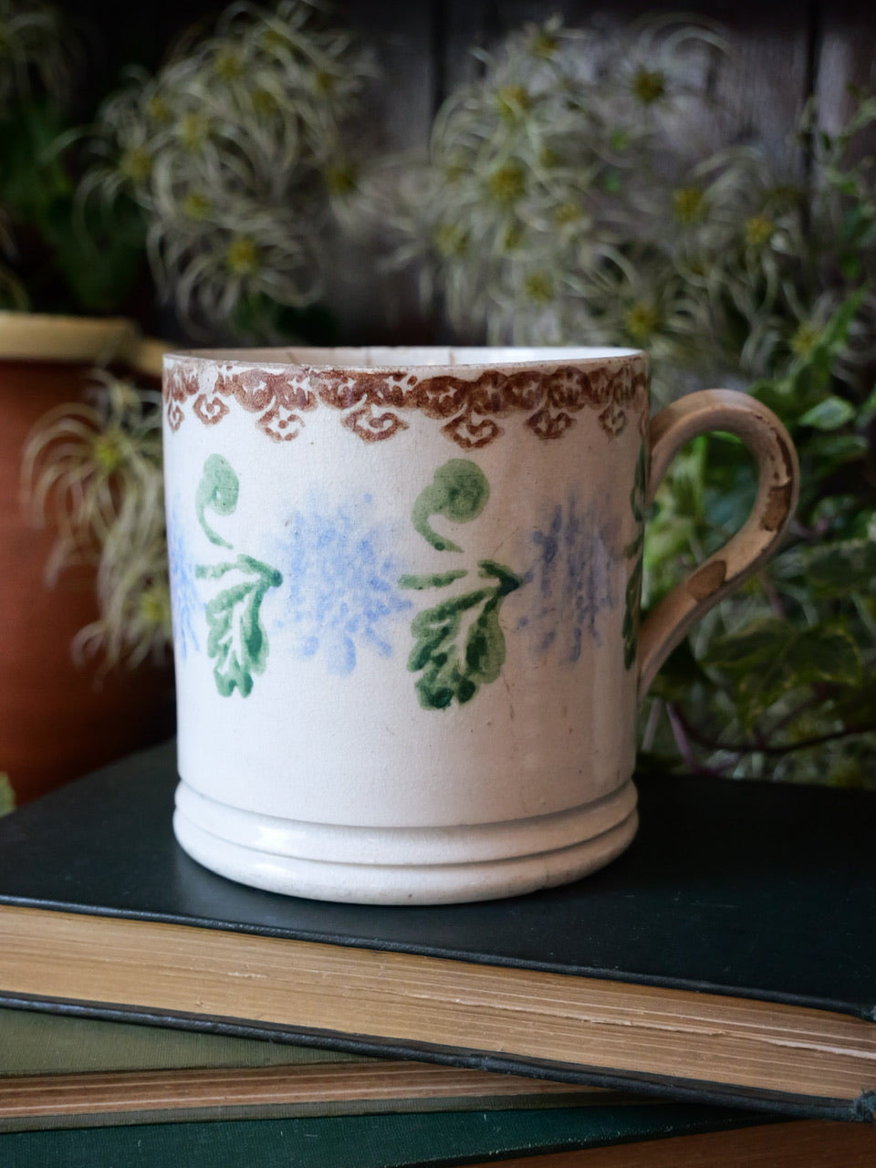 Antique Spongeware Mug #1