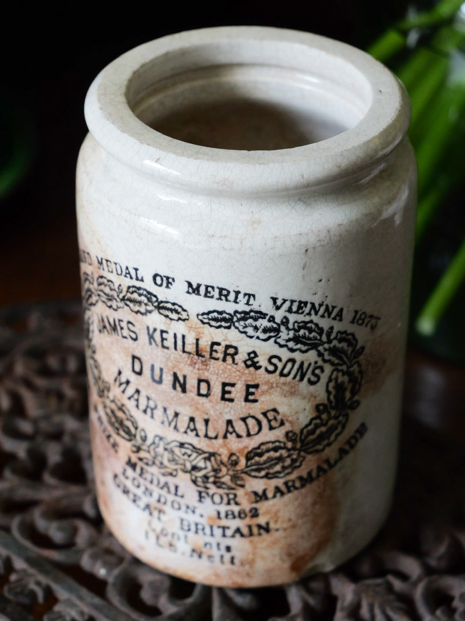 Early James Keiller 1lb Shouldered Marmalade Pot