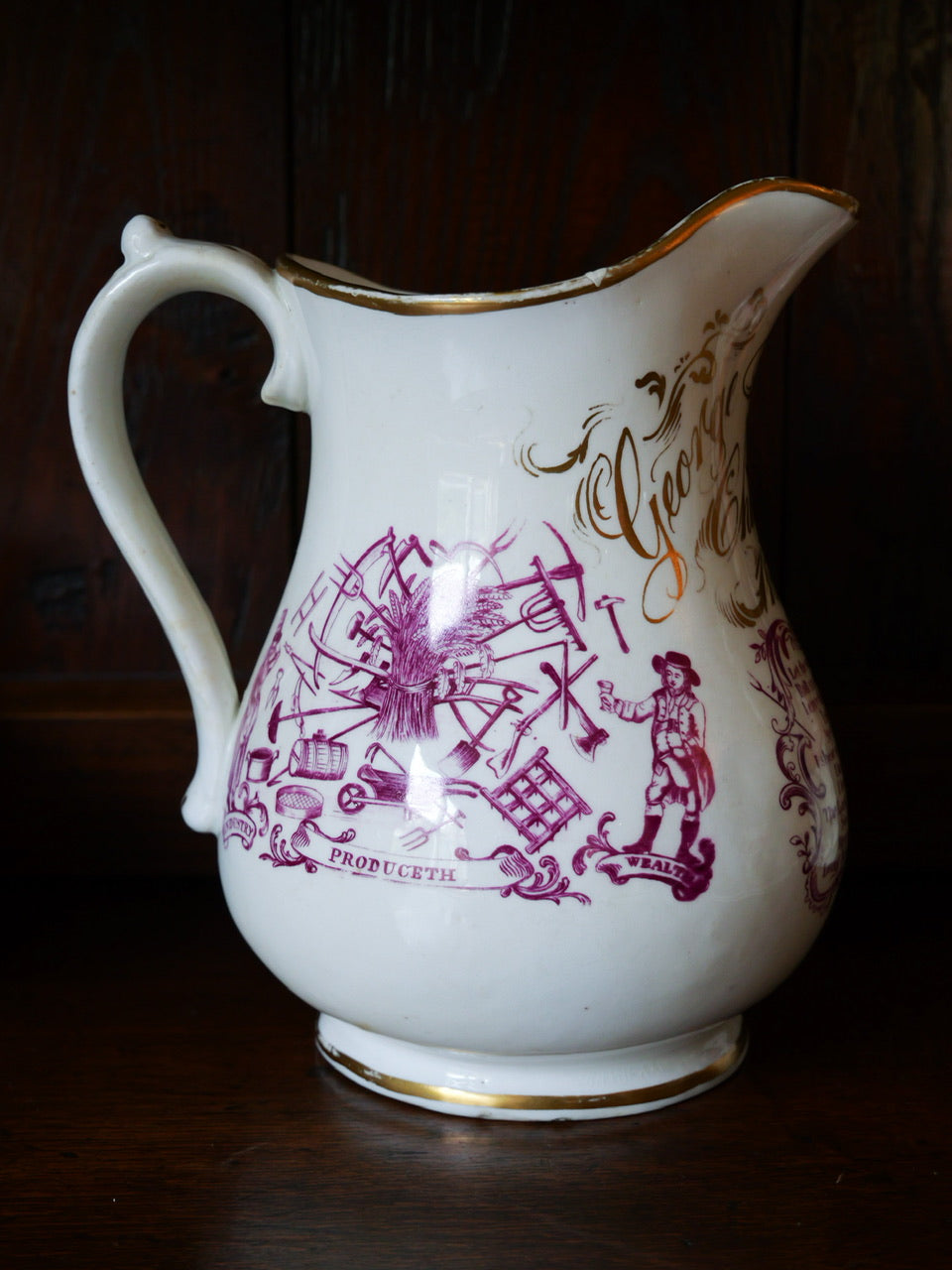 Antique ‘Farmer’s Arms’ Jug
