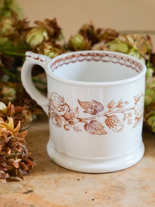 Small Antique Hop Transfer Mug