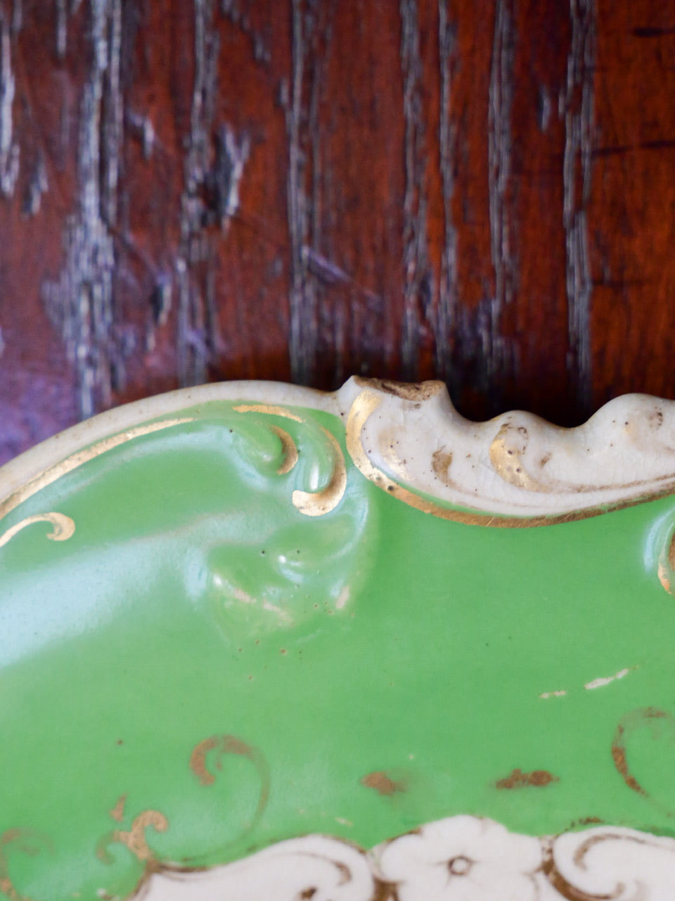 Antique Floral Plate