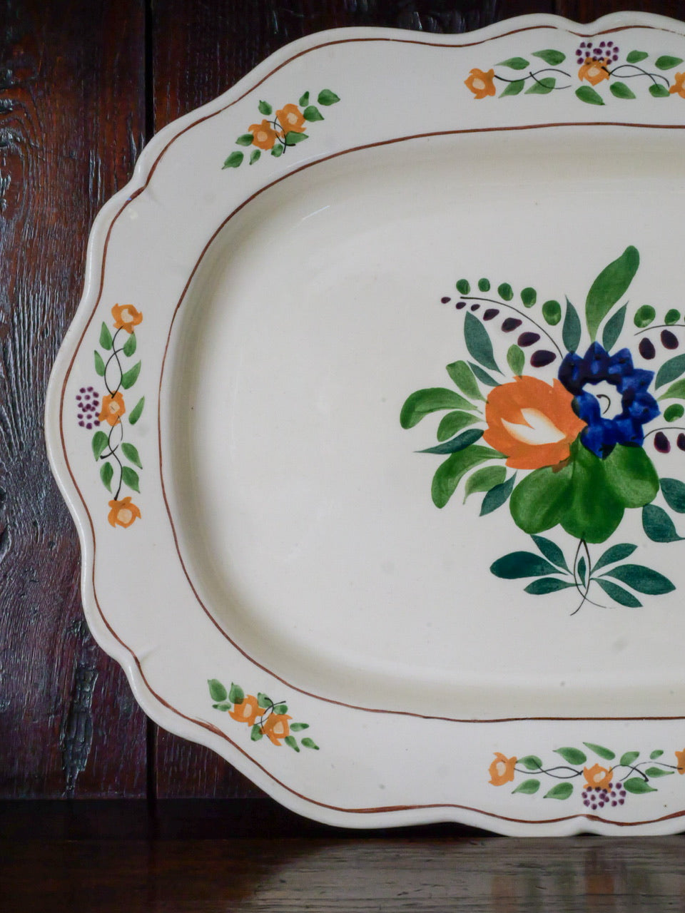 Vintage Hand Painted Platter #2