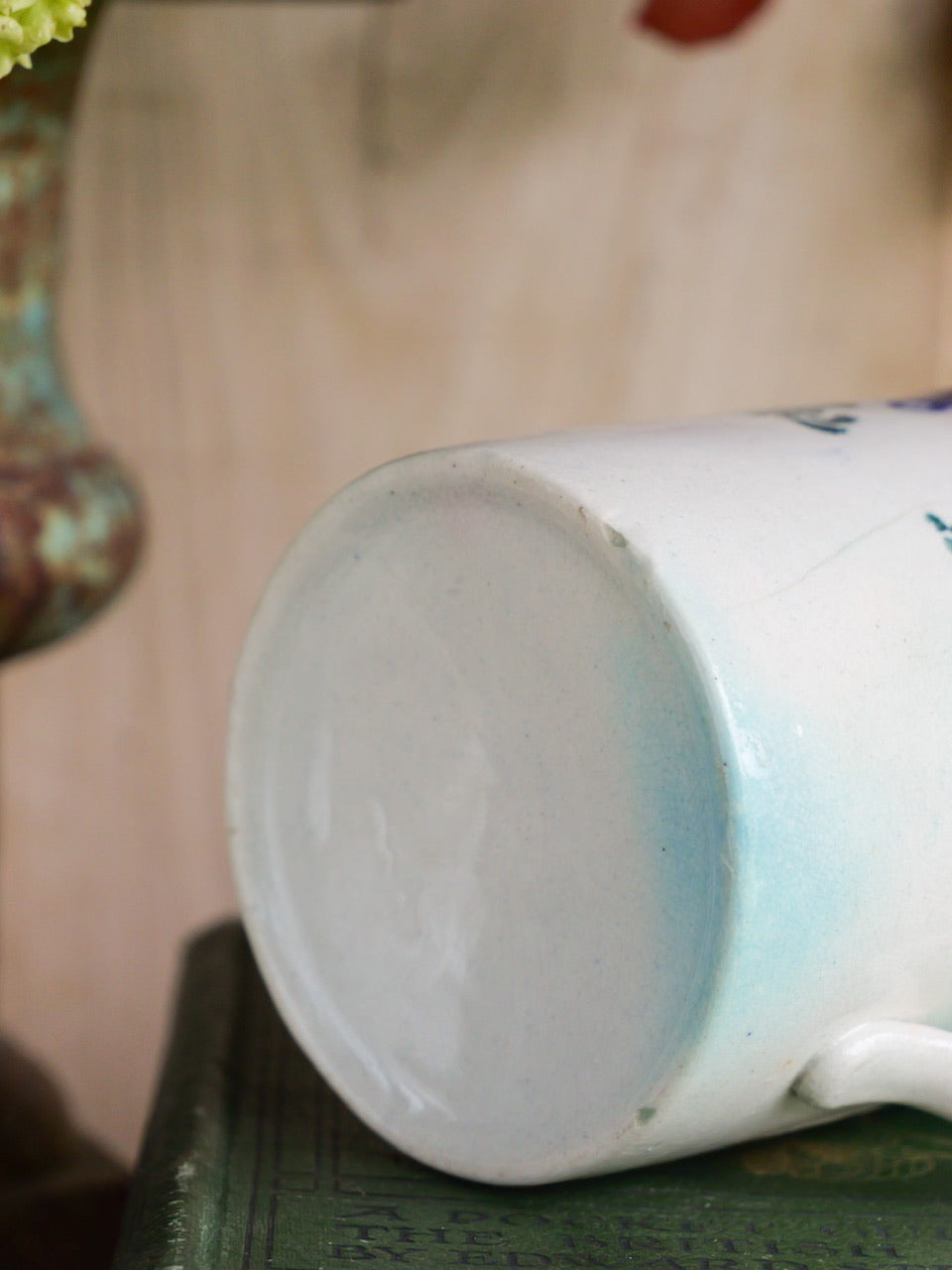 Small Antique Spongeware Mug