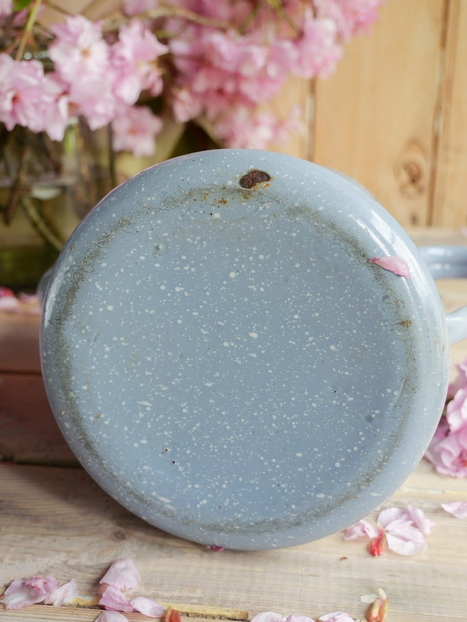 Large Vintage Enamel Coffee Pot