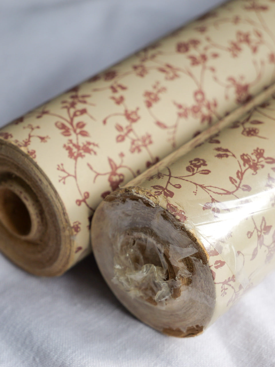 Vintage Laura Ashley Wallpaper Rolls - Set of 2