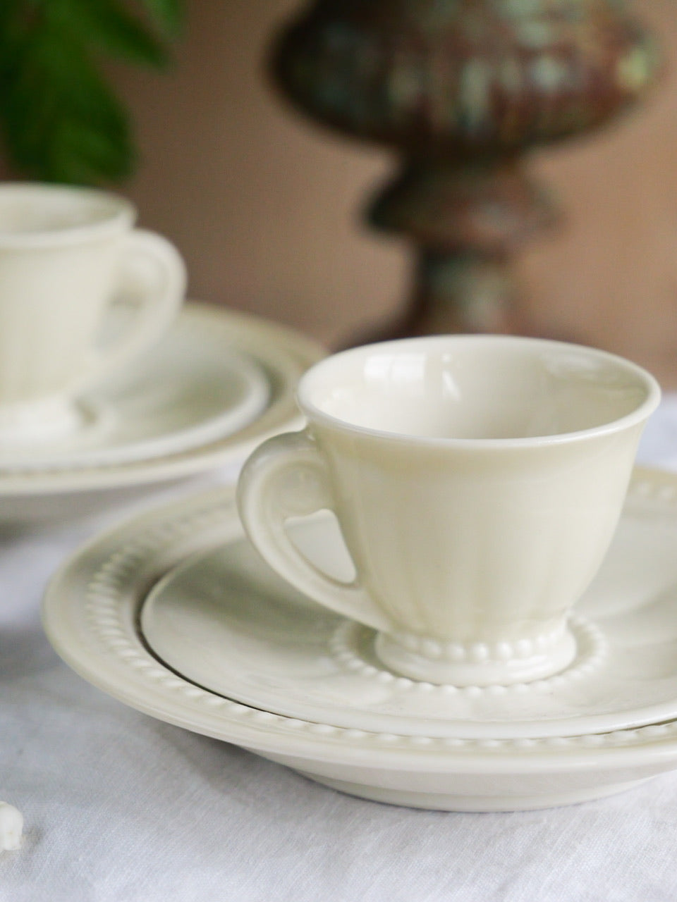 Tiny Beaded French Tea Set