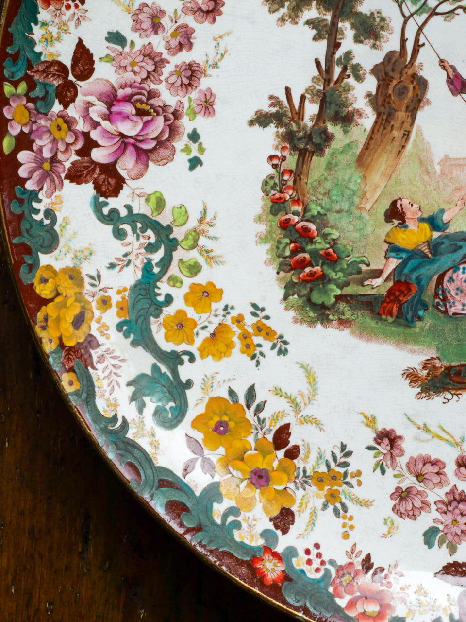 Large Antique Charger Plate