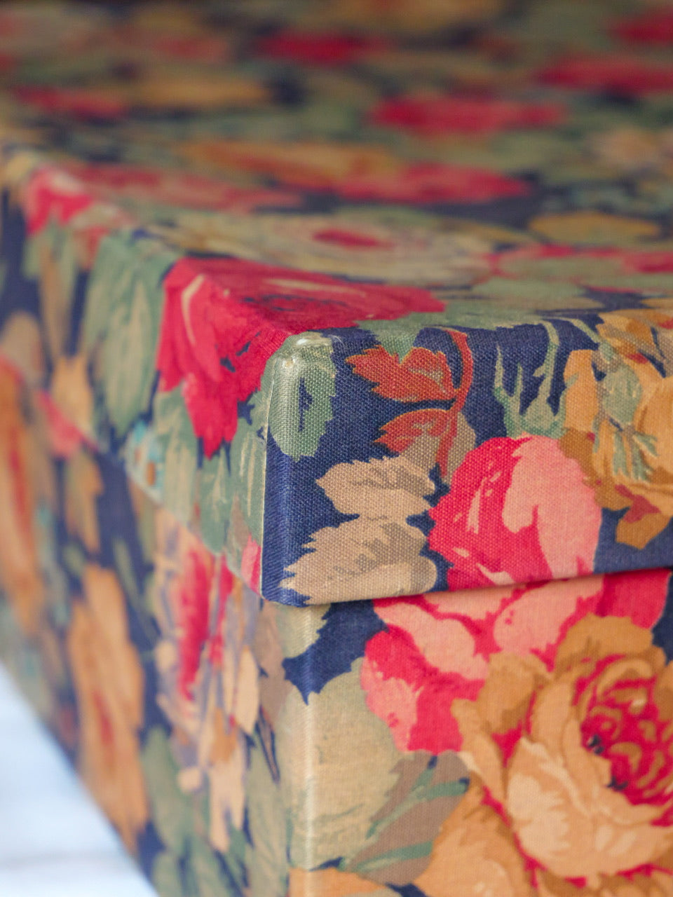 Vintage Fabric Covered Box