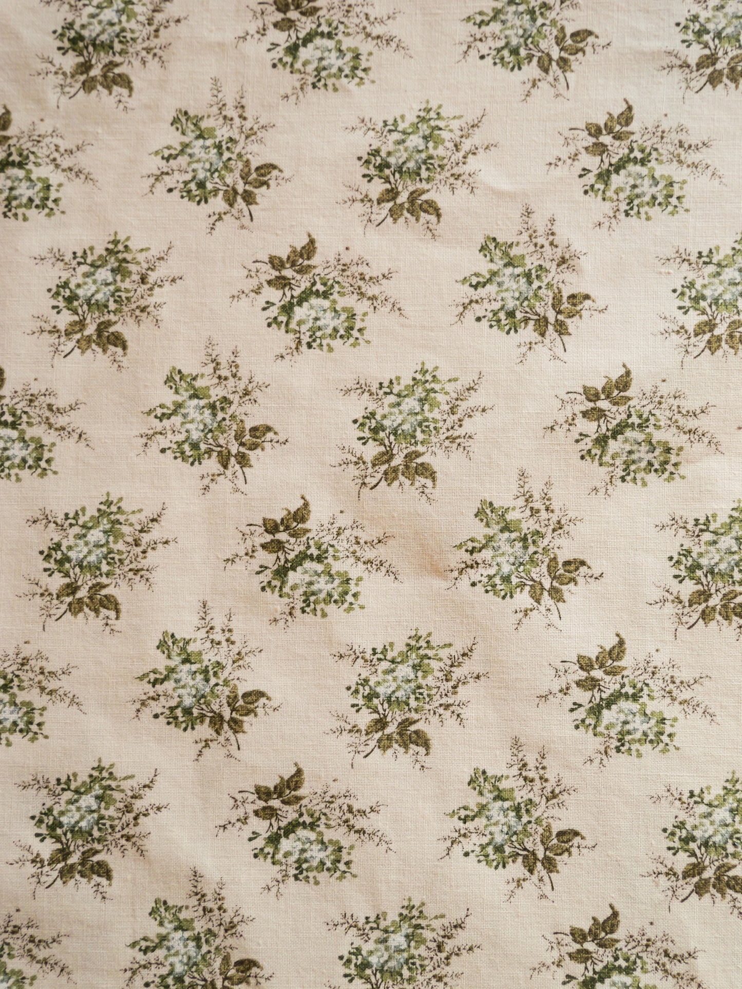 LENGTH: Vintage Green Sprig Cotton