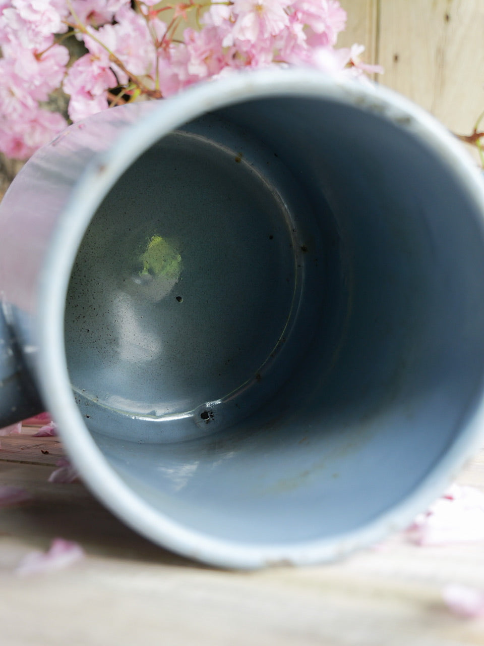 Large Vintage Enamel Coffee Pot