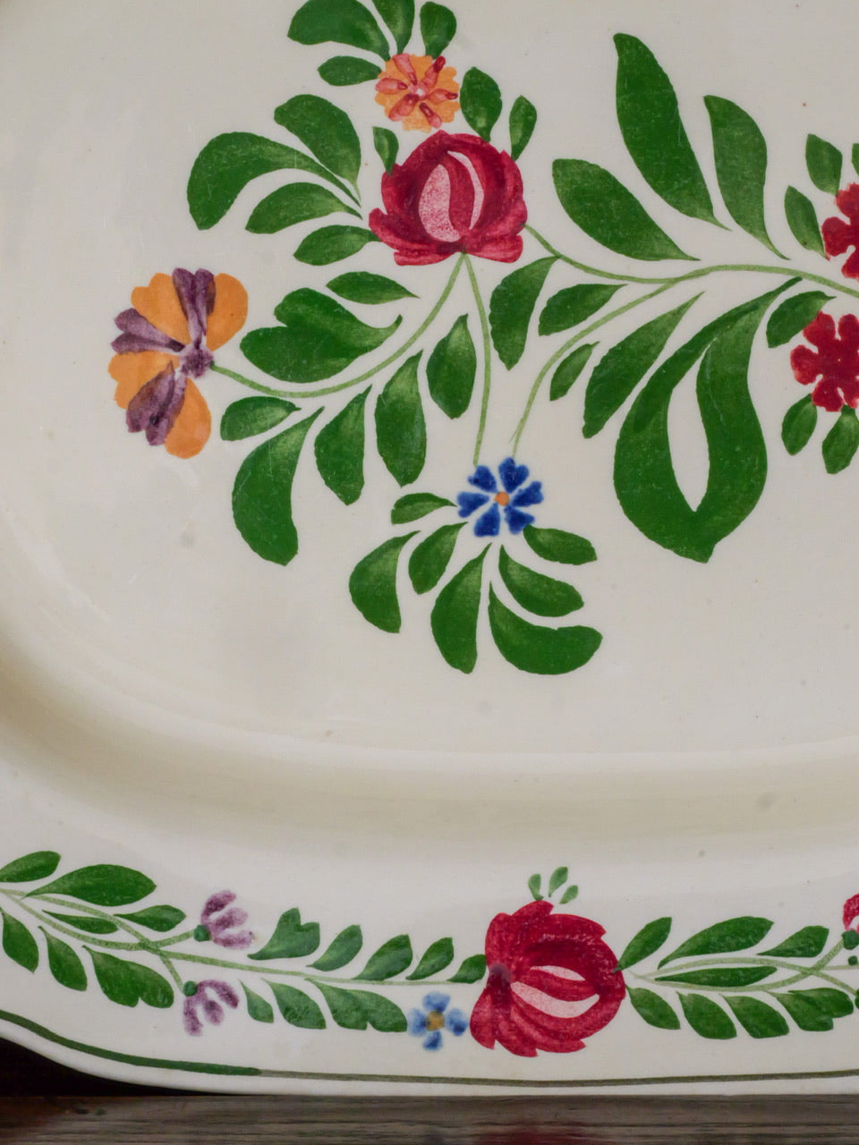 Vintage Hand Painted Platter #3