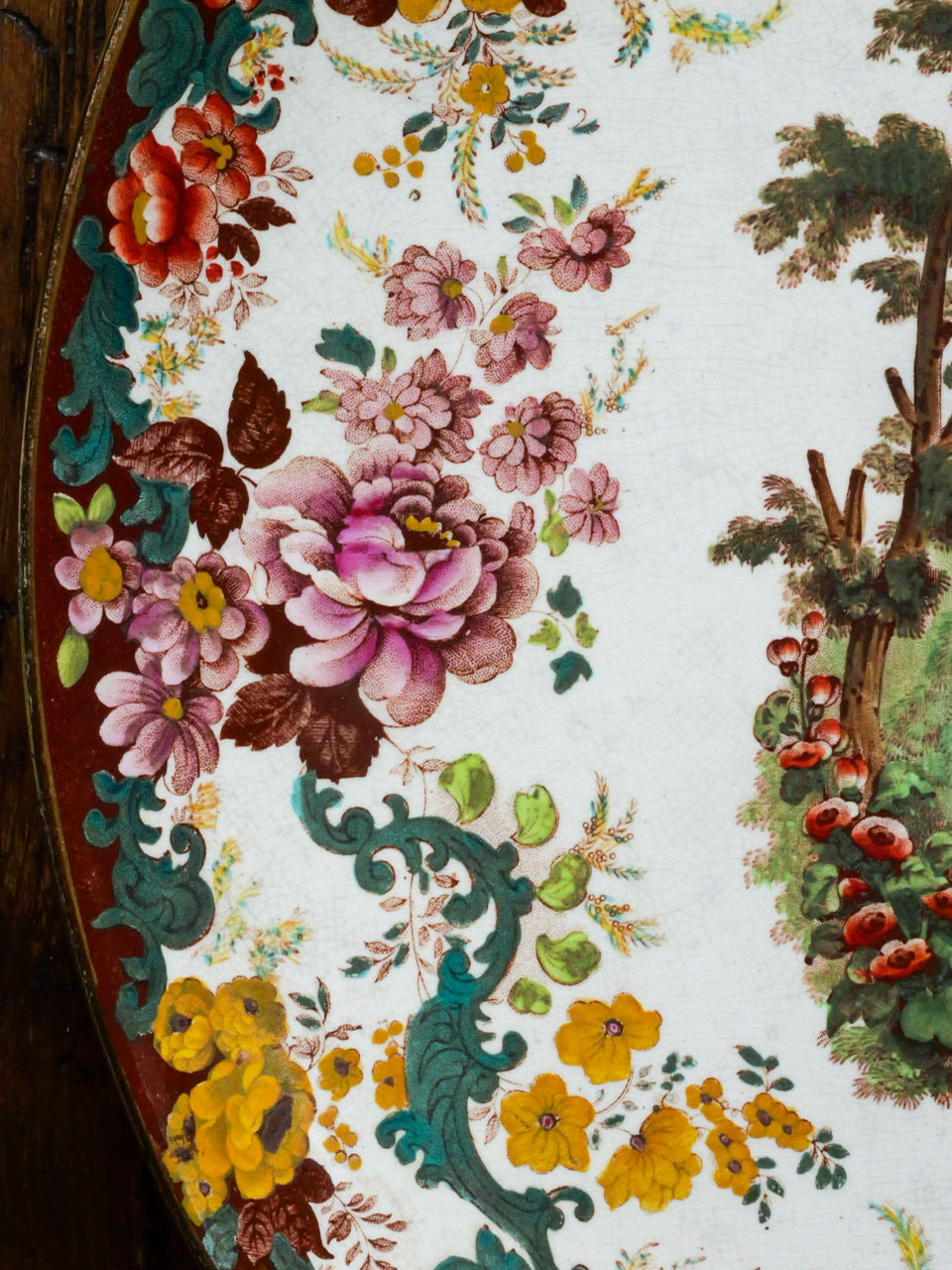 Large Antique Charger Plate