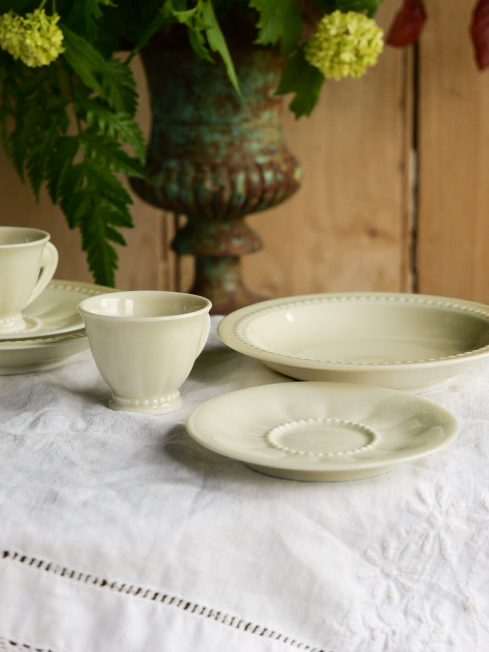 Tiny Beaded French Tea Set