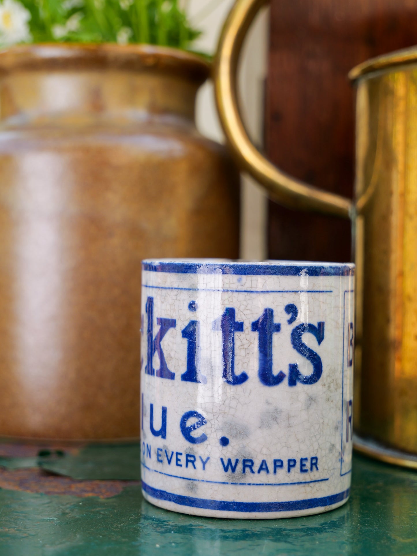 Antique Reckitt’s Advertising Pot