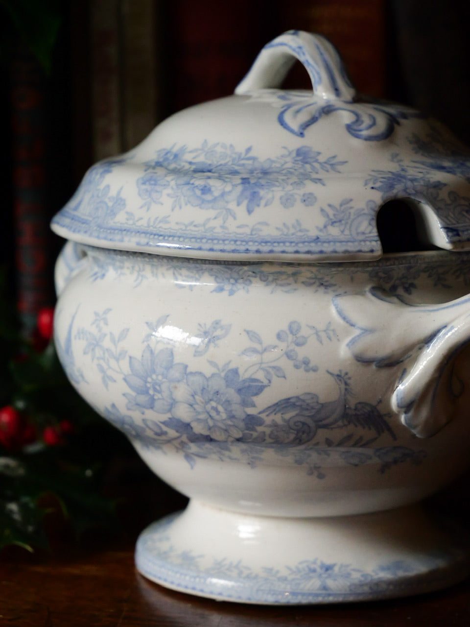 Antique Asiatic Pheasant Sauce Tureens (Set of Two)