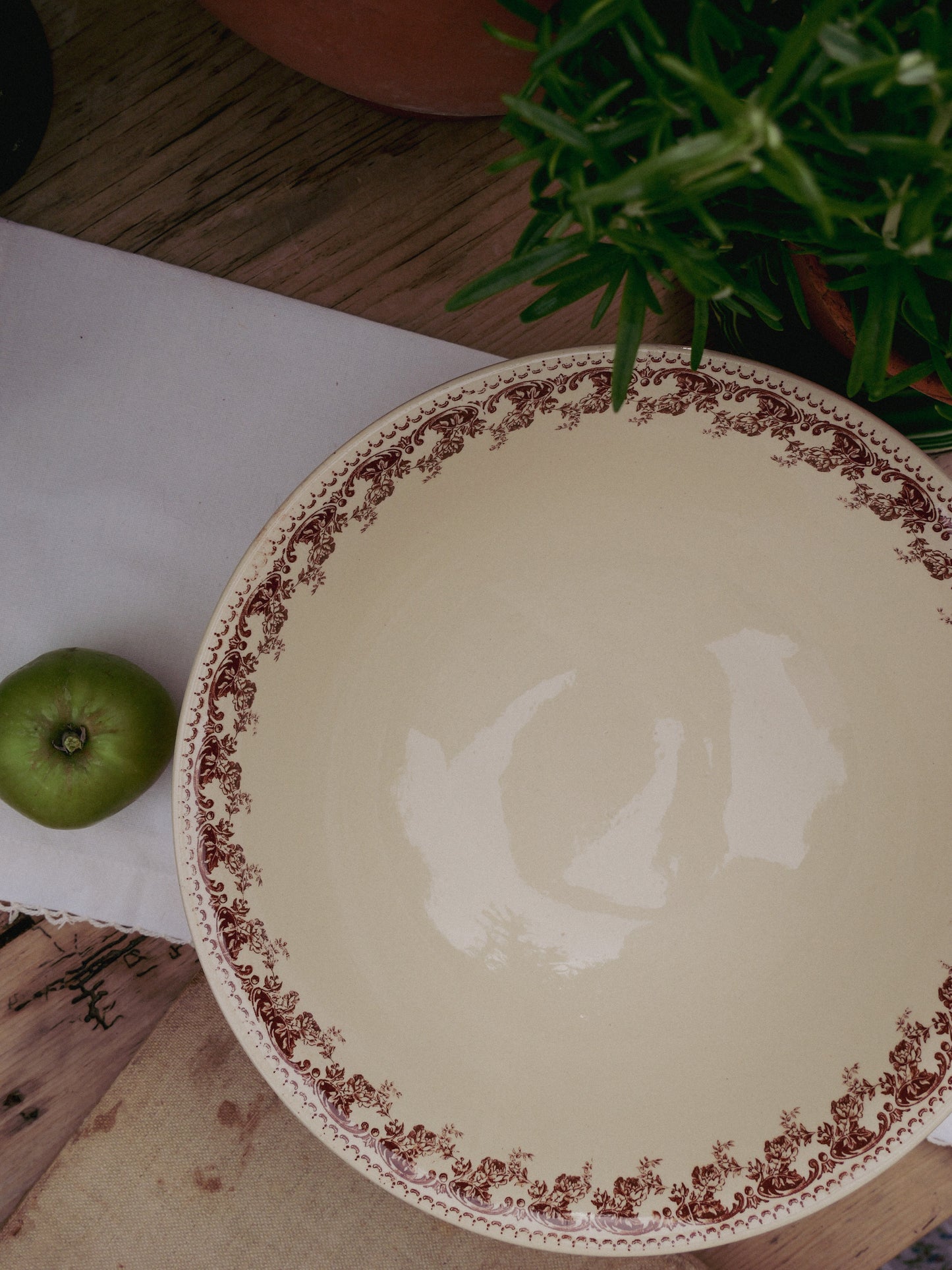 Vintage Pretty Transferware Bowl