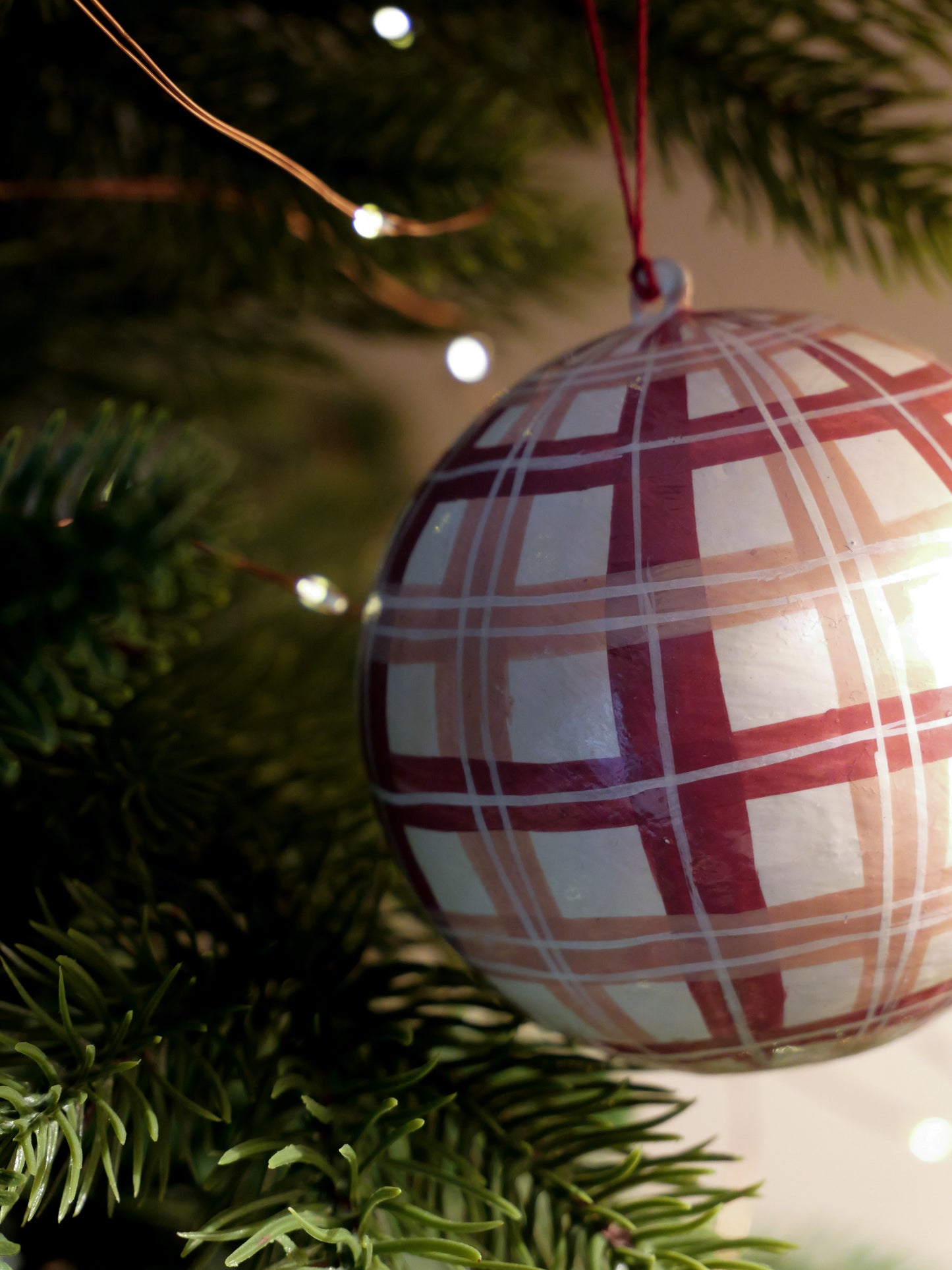 Handpainted Papier Mâché Baubles