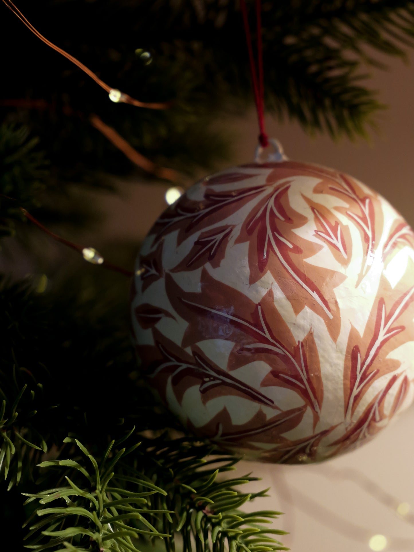 Handpainted Papier Mâché Baubles