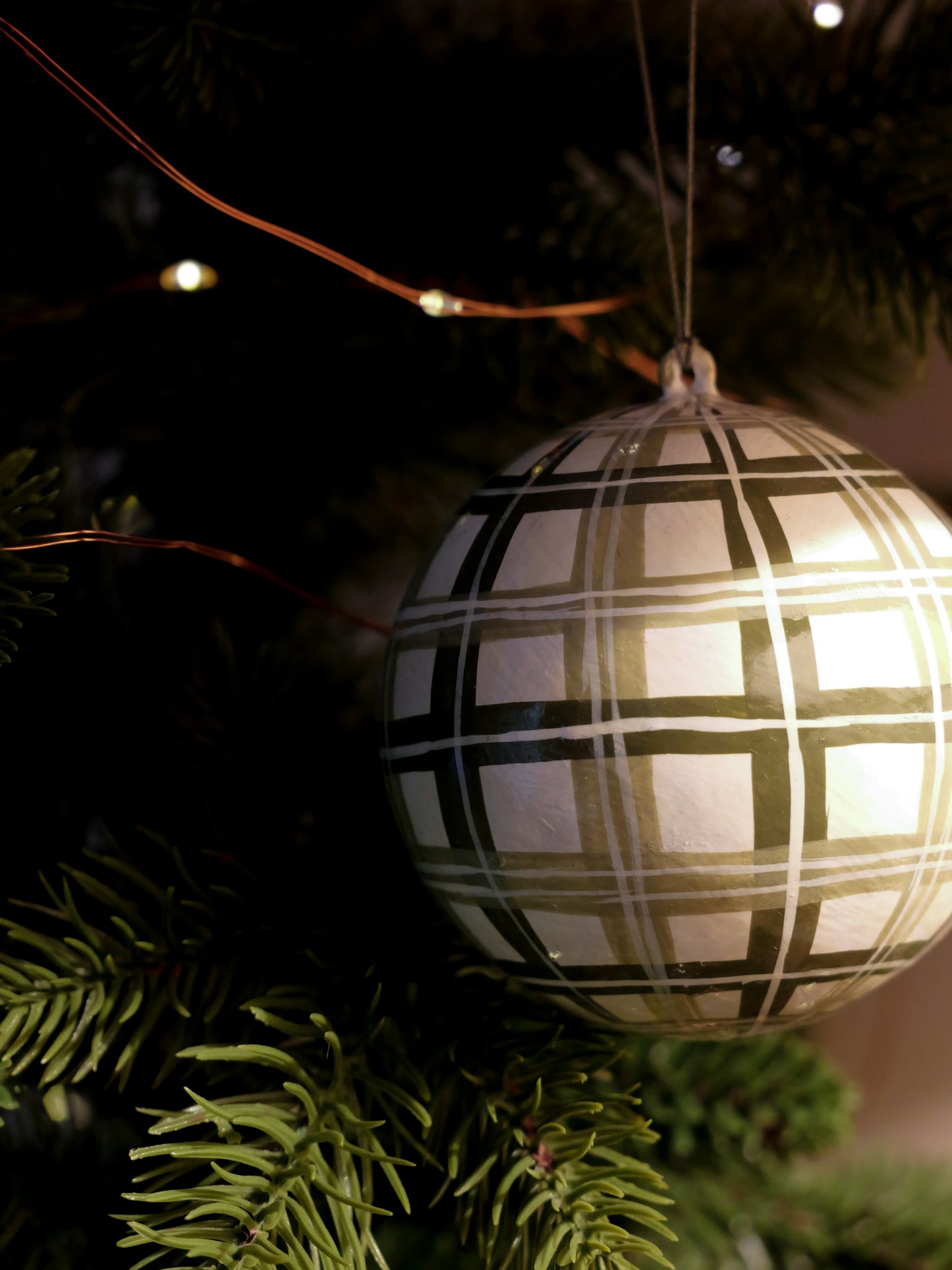 Handpainted Papier Mâché Baubles
